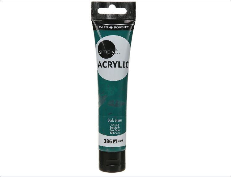 Daler Rowney Simply Acrylic Color DARK GREEN - Al Masam Stationery LLC