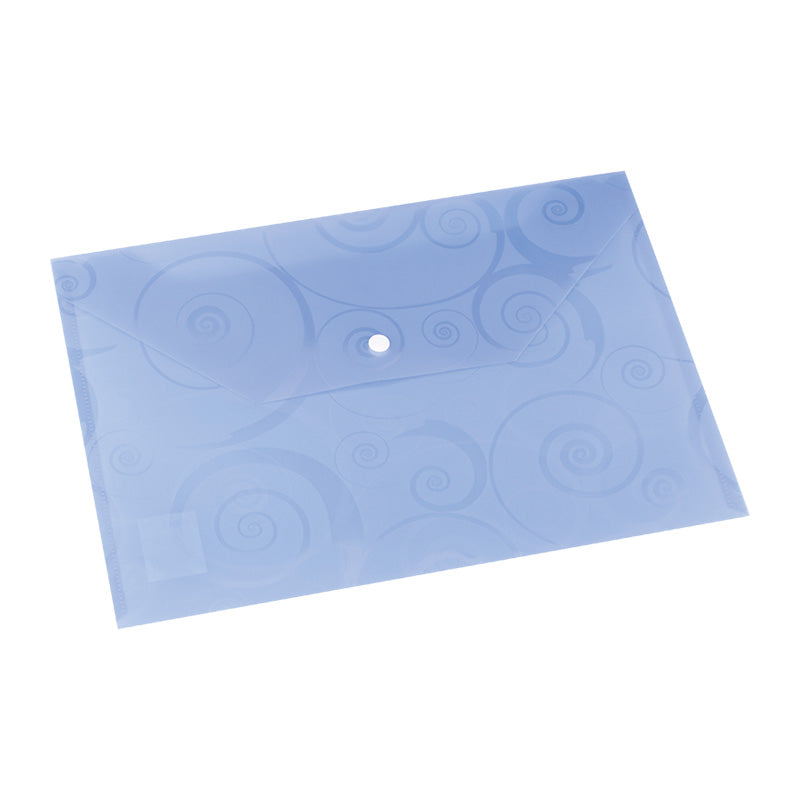 Deli Deco File Bag Snap A4 5C Translucent - Al Masam Stationery LLC