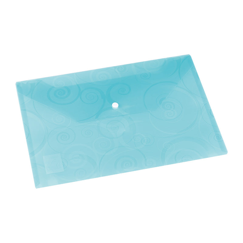Deli Deco File Bag Snap A4 5C Translucent - Al Masam Stationery LLC