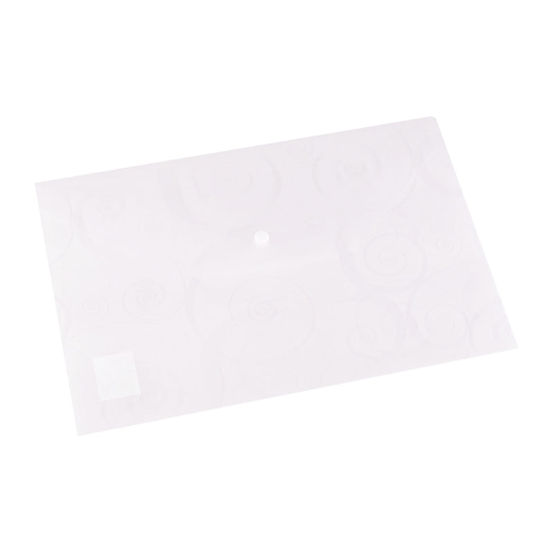 Deli Deco File Bag Snap A4 5C Translucent - Al Masam Stationery LLC