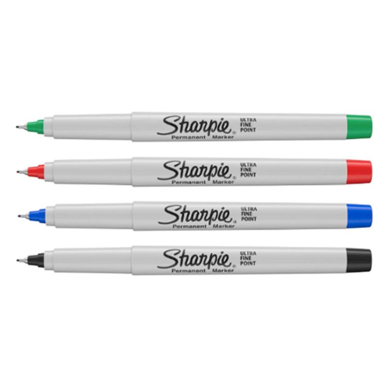 Sharpie Ultra Fine Permanent Marker Assorted 4 Pieces - Al Masam Stationery LLC