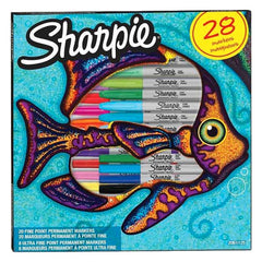Sharpie Fish Pack Permanent Marker Assorted 28 Pieces