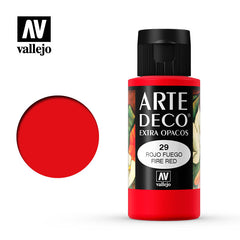 VALLEJO ART DECO 029-60ML. FIRE RED - Al Masam Stationery LLC