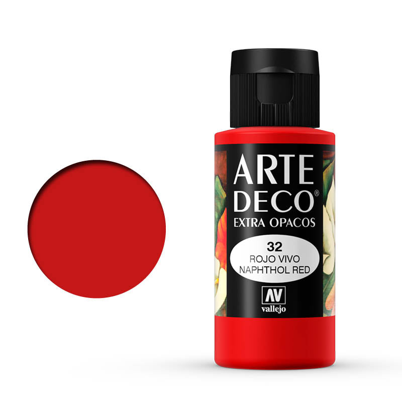 VALLEJO ART DECO 032-60ML. NAPHTOL RED - Al Masam Stationery LLC