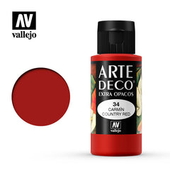 VALLEJO ART DECO 034-60ML. COUNTRY RED