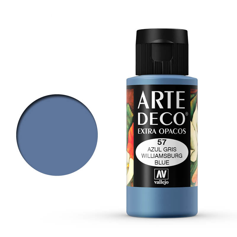 VALLEJO ART DECO 057-60ML. WILLIAMSBURG BLUE - Al Masam Stationery LLC Main image