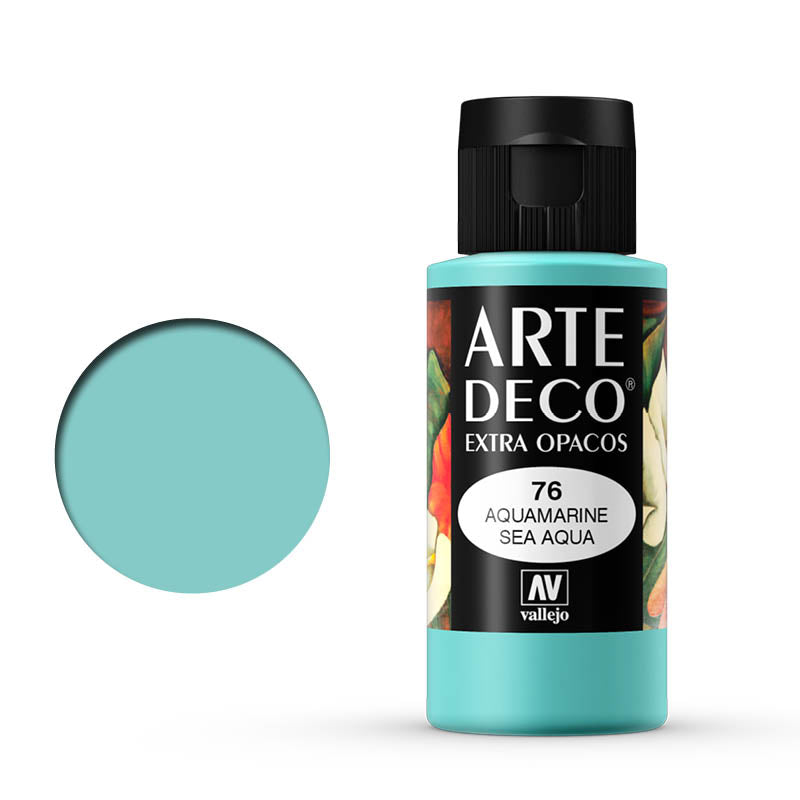 VALLEJO ART DECO 076-60ML. SEA AQUA - Al Masam Stationery LLC Main image