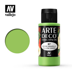 VALLEJO ART DECO 087-60ML. YELLOW GREEN