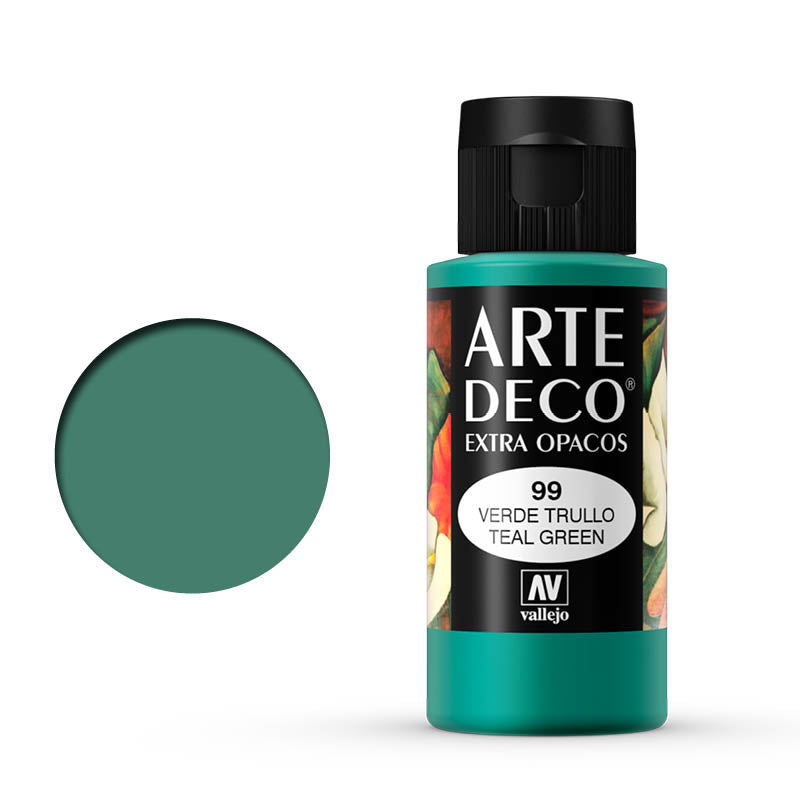 VALLEJO ART DECO 099-60ML. TEAL GREEN - Al Masam Stationery LLC Main image