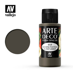VALLEJO ART DECO 117-60ML. BURNT UMBER