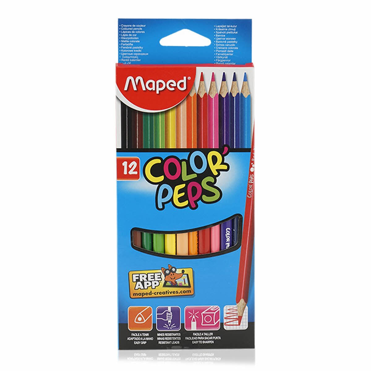 Maped Color Peps Pencil 12 Color - Al Masam Stationery LLC Main image