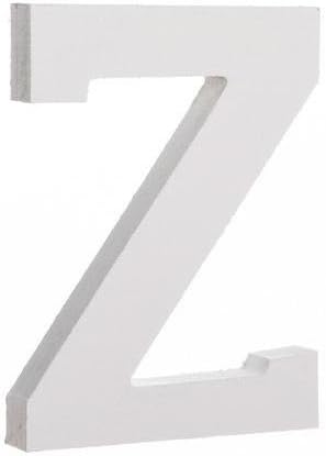 White Wooden Letter Z for Crafts & DIY Decoration