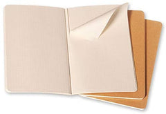 Moleskine Cashier Squared Large Size Set of 3 kraft Brown - Al Masam Stationery LLC