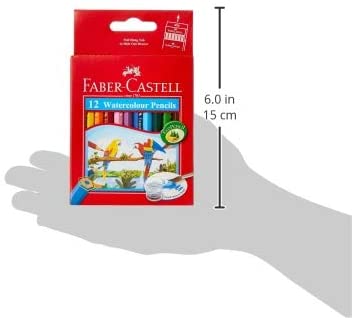FABER-CASTELL Cardboard 12 Color Half Size Pencils (Parrot) - Al Masam Stationery LLC