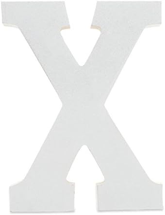 White Wooden Letter X for Crafts & DIY Decoration