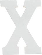 White Wooden Letter X for Crafts & DIY Decoration