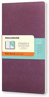 Moleskine Chapters Slim Medium, Ruled, Plum Purple, Soft Cover Journal - Al Masam Stationery LLC