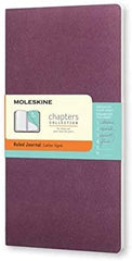 Moleskine Chapters Slim Medium, Ruled, Plum Purple, Soft Cover Journal