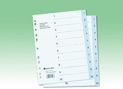 Atlas 1-31 Plastic Divider A4 | Indexed File Divider