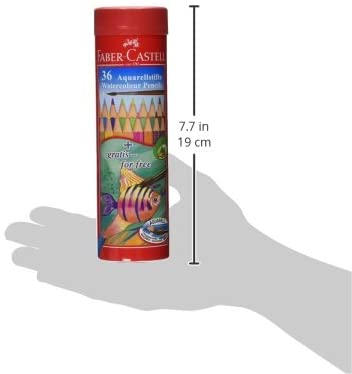 FABER-CASTELL Round Tin 36 Color (Fish) - Al Masam Stationery LLC