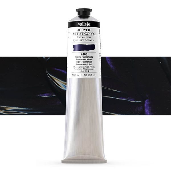 VALLEJO ACRYLIC ARTIST 403: 200 ML. PERMANENT VIOLET - Al Masam Stationery LLC