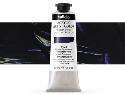 VALLEJO ACRYLIC ARTIST 403: 60 ML. PERMANENT VIOLET - Al Masam Stationery LLC