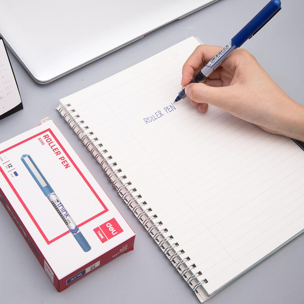 Deli Roller Pen 0.5mm Blue - Al Masam Stationery LLC