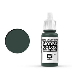 Vallejo 100:MODELCOLOR 980-17ML. BLACK GREEN - Al Masam Stationery LLC