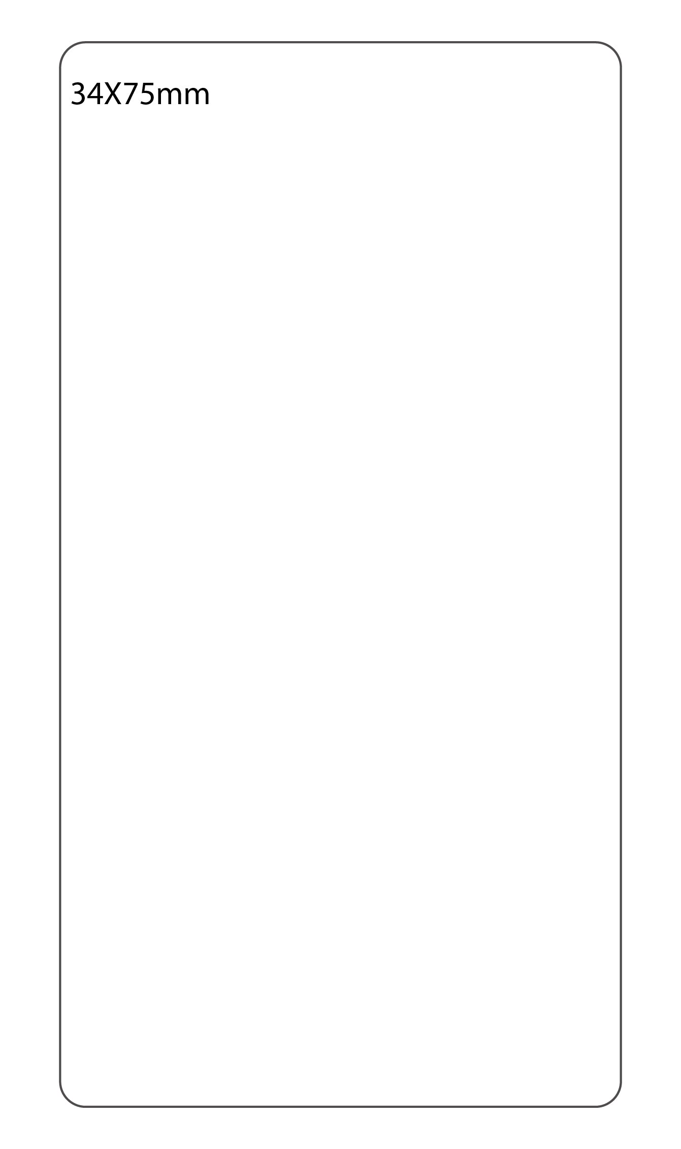 SELF ADHESIVE OFFICE LABEL-34X75mm - Al Masam Stationery LLC