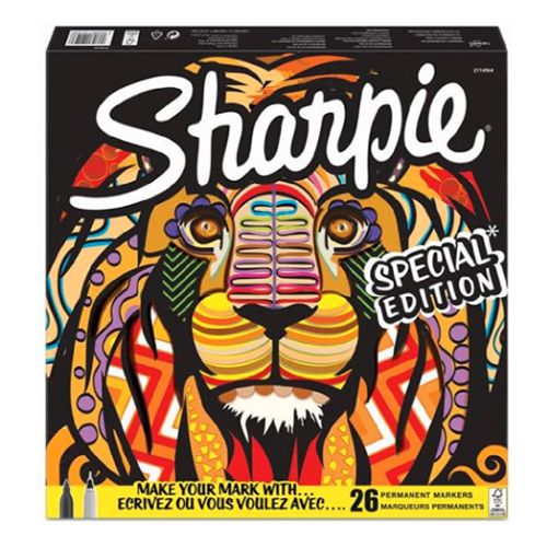 Sharpie Lion Special Edition Permanent Marker Set Assorted 26 Pieces - Al Masam Stationery LLC Main image