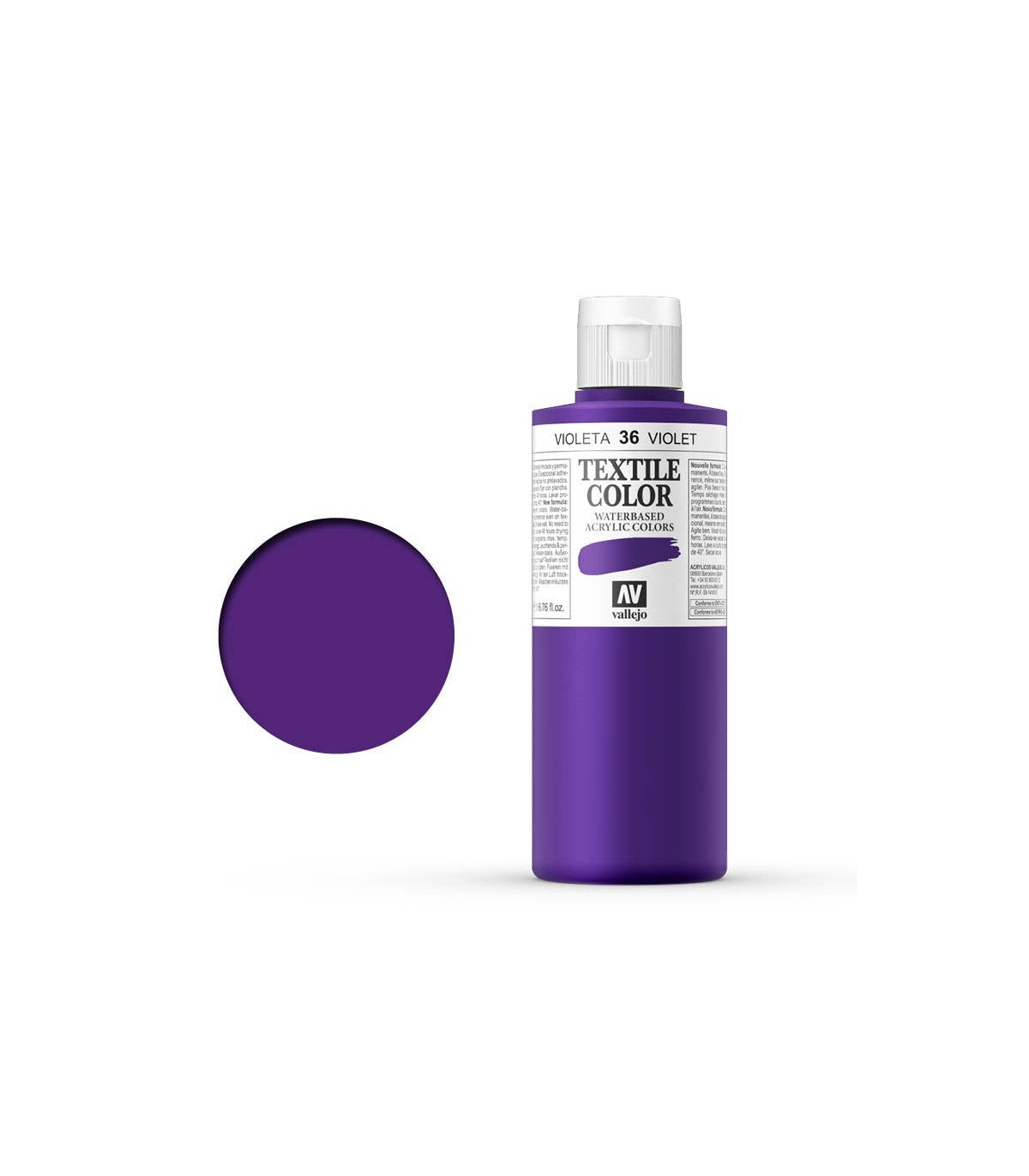 TEXTILE COLOR 36: 200 ML. PARMA VIOLET