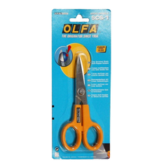 Olfa Utility Serrated Edge Scissor Anti Slip Small - Al Masam Stationery LLC