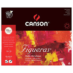 CANSON FIGURE OIL & ACRYLIC PAD 38X46 290 GSM 10 SHEETS