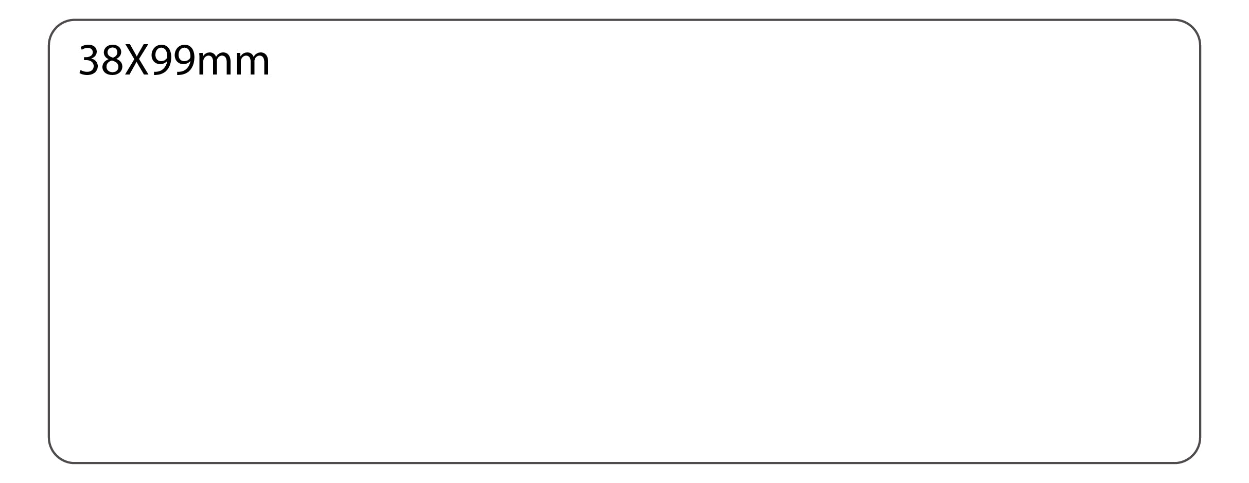 SELF ADHESIVE OFFICE LABEL-38X99mm - Al Masam Stationery LLC