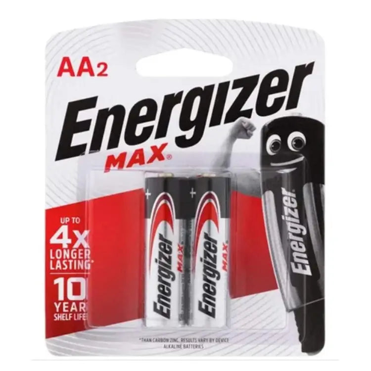 Energizer Batteries Max Alkaline E-91 BP 2 - AA Main image