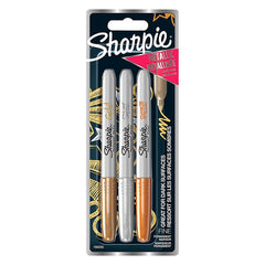 Sharpie Permanent Marker Metallic Multicolor 3 Pieces - Al Masam Stationery LLC