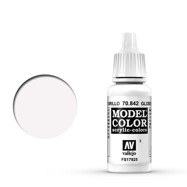 Vallejo 003:MODELCOLOR 842-17ML. GLOSS WHITE - Al Masam Stationery LLC Main image