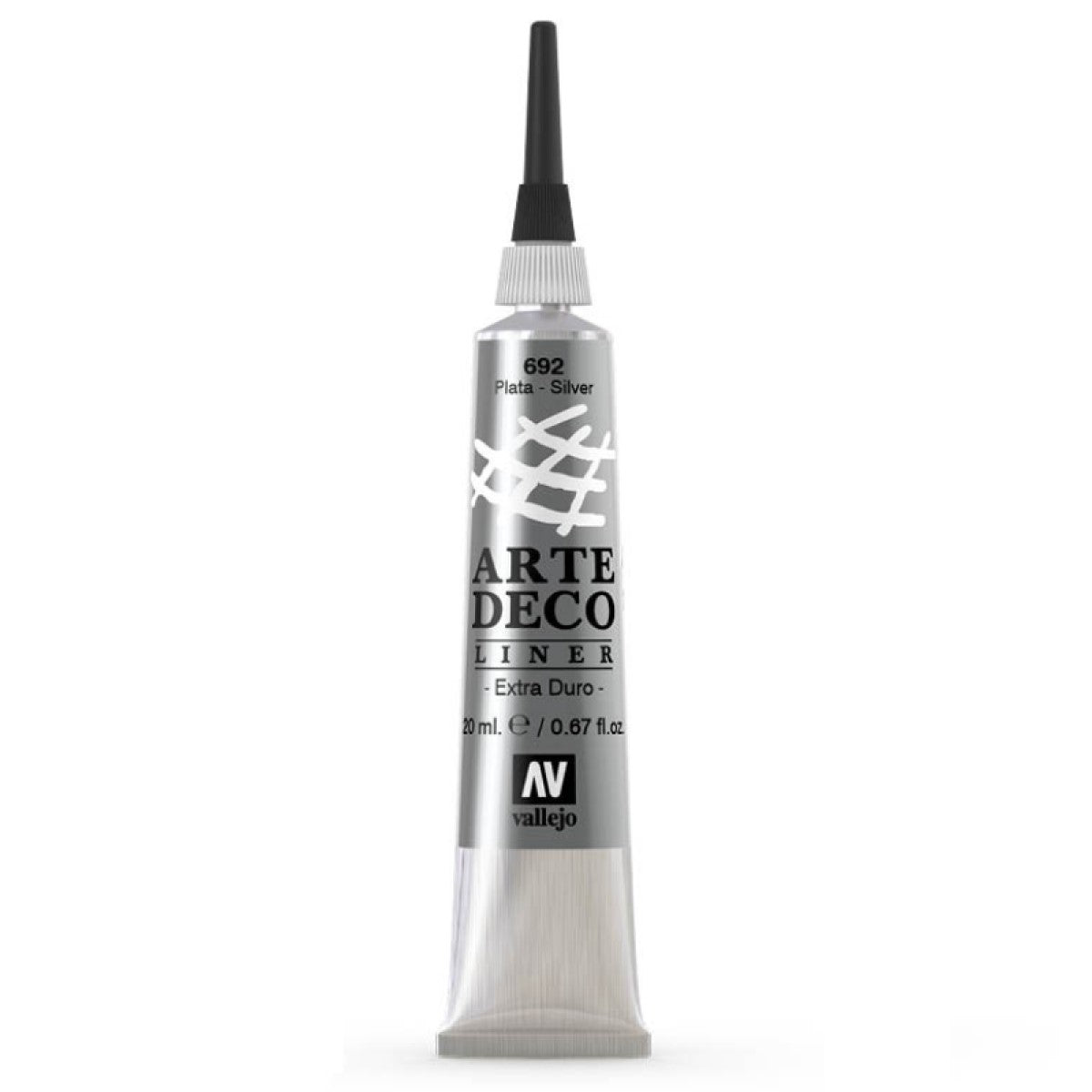 VALLEJO 692 ARTEDECO LINER/CONTOUR 20ML. SILVER - Al Masam Stationery LLC