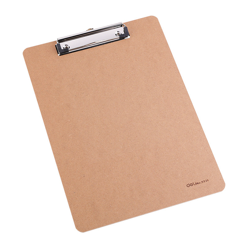 Deli MDF Low-profile Clip Board A4 - Al Masam Stationery LLC