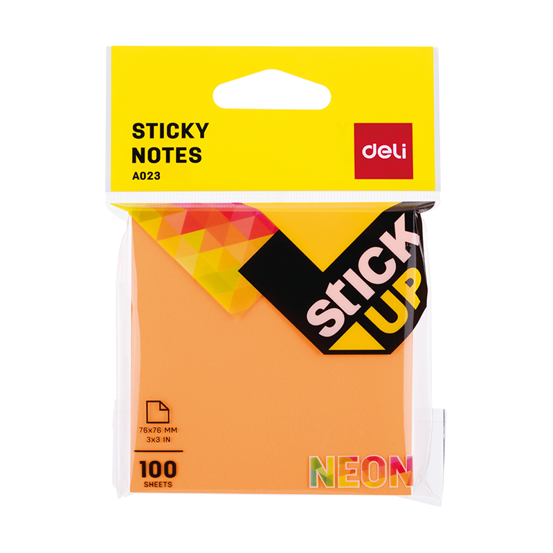 Deli Sticky Notes 76x76mm 3''x3'' 100 - Al Masam Stationery LLC