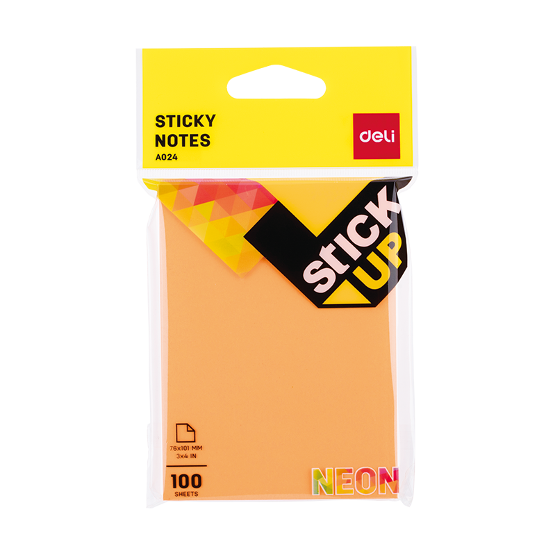 Deli Sticky Notes 76x101mm 3''x4'' - Al Masam Stationery LLC