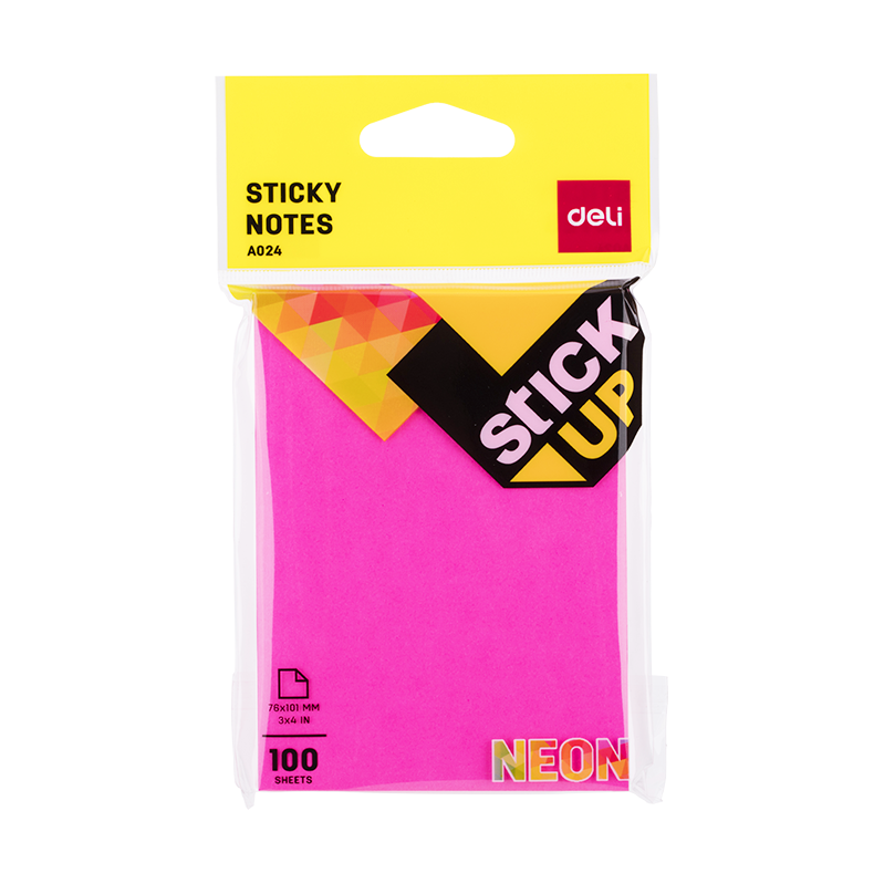 Deli Sticky Notes 76x101mm 3''x4'' - Al Masam Stationery LLC