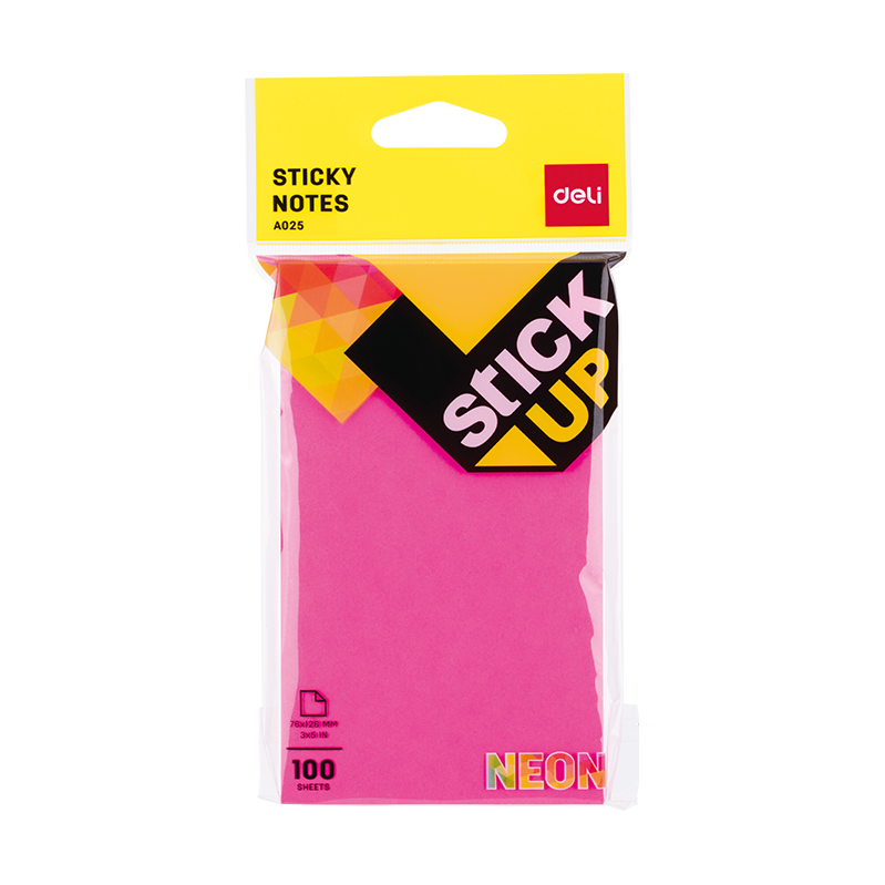 Deli Sticky Notes 76x126mm 3''x5'' - Al Masam Stationery LLC