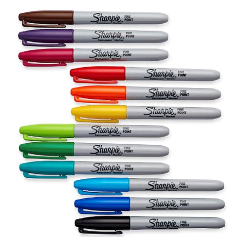 Sharpie Fine Point Permanent Marker Assorted 14 Pieces - Al Masam Stationery LLC