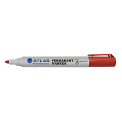 Atlas Bullet Permanent Marker Pack Red - Al Masam Stationery LLC