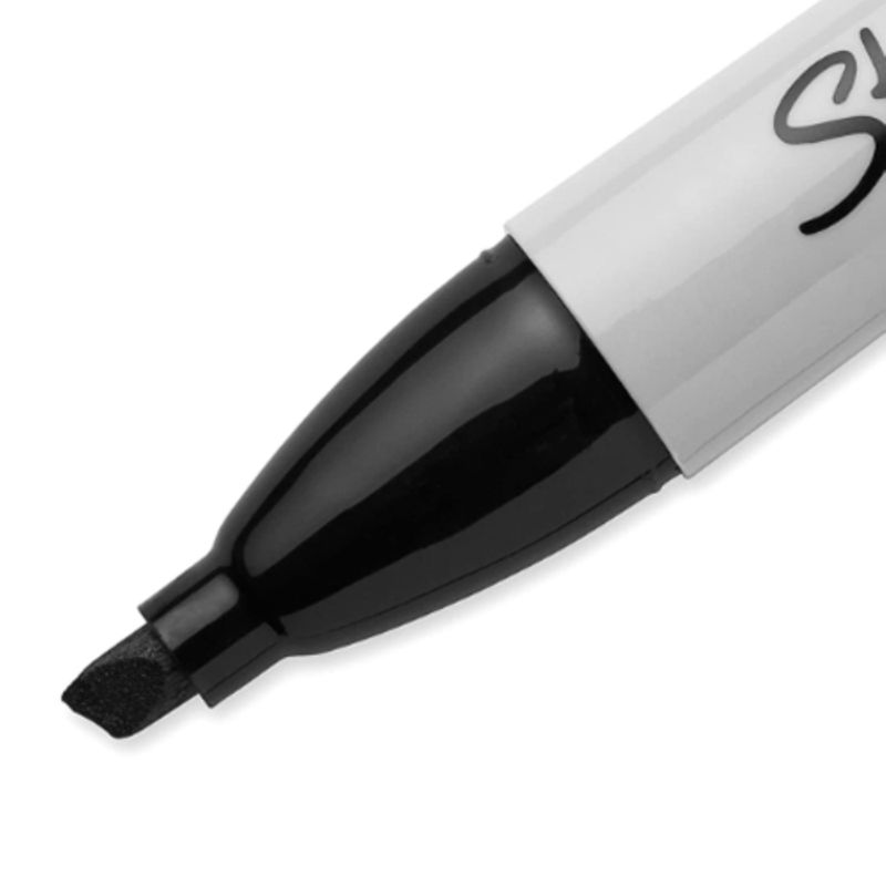 Sharpie Chisel Tip Black Ink Permanent Marker 2 Pieces Secondary image
