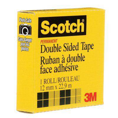 Scotch Double Side Tape in Box 1/2 x 25 yd 12mm x 23m - Al Masam Stationery LLC