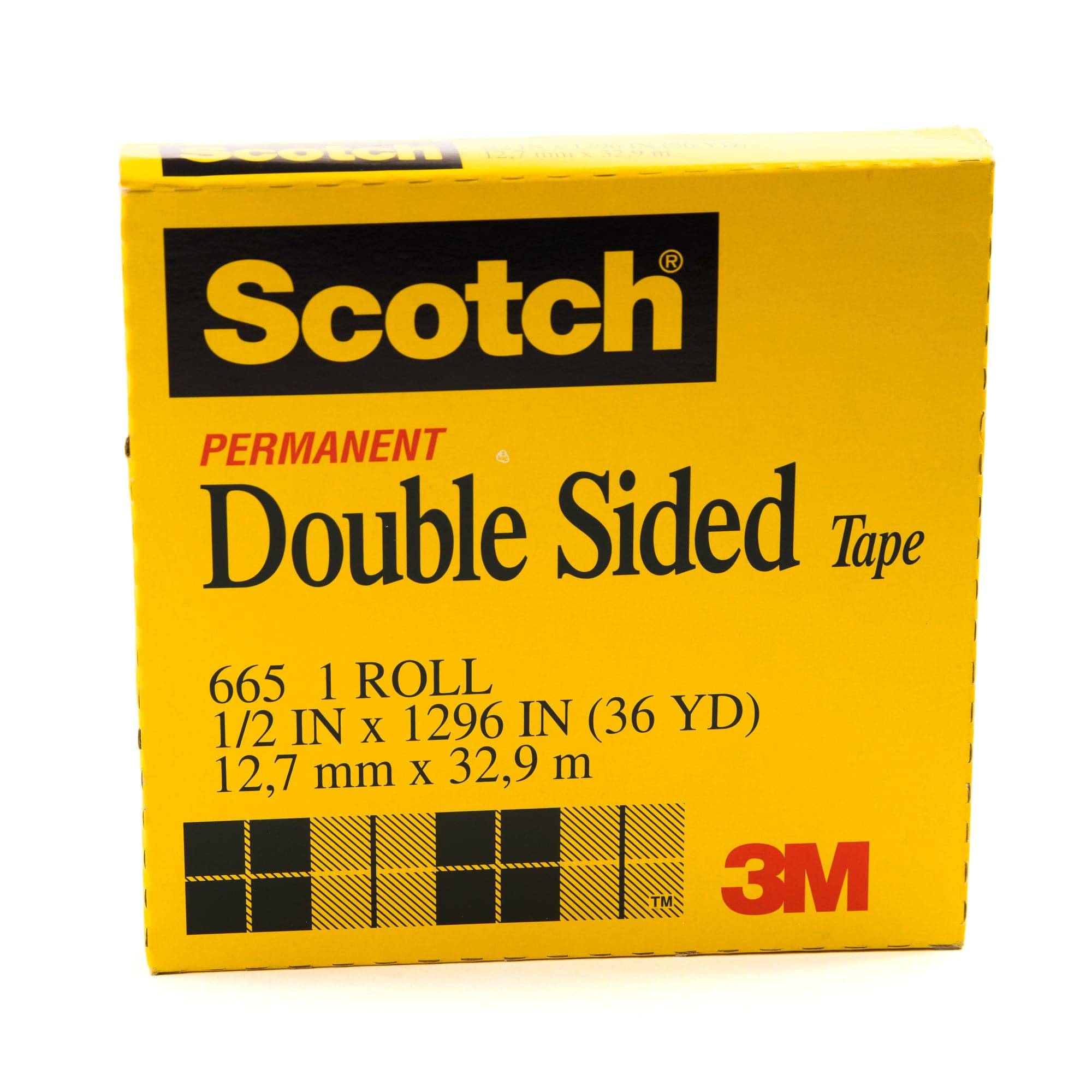 Scotch Double Side Tape in Box 1/2 x 36 yd 12mm x 33m - Al Masam Stationery LLC Main image