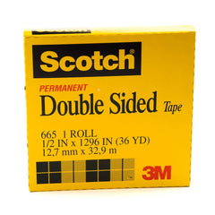 Scotch Double Side Tape in Box 1/2 x 36 yd 12mm x 33m - Al Masam Stationery LLC