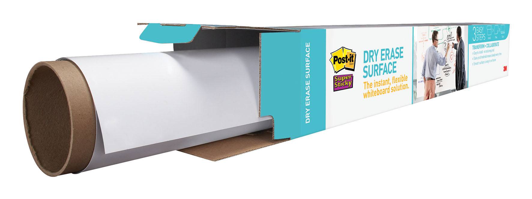 Post-it Dry Erase Surface + cloth free DEF3x2. 3 x 2 in (90 cm x 60 cm) Secondary image